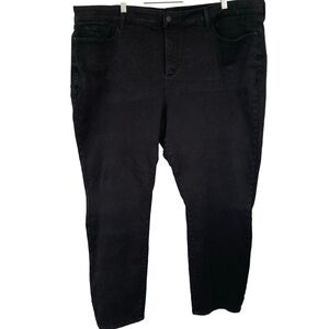 NYDJ Black Straight Leg Pants - Size 24W | Lift Tuck Technology Plus Size
